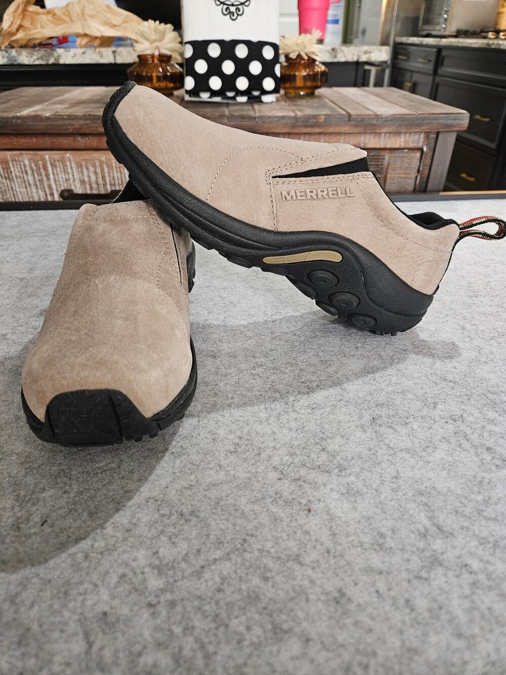Merrell Jungle Moc Slip On Performance Shoes Mens Taupe 7.5